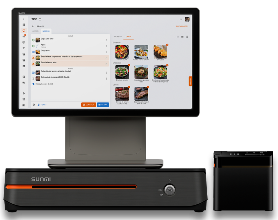Комплект FireMenu POS с терминалом, принтером и кассовым сценарием