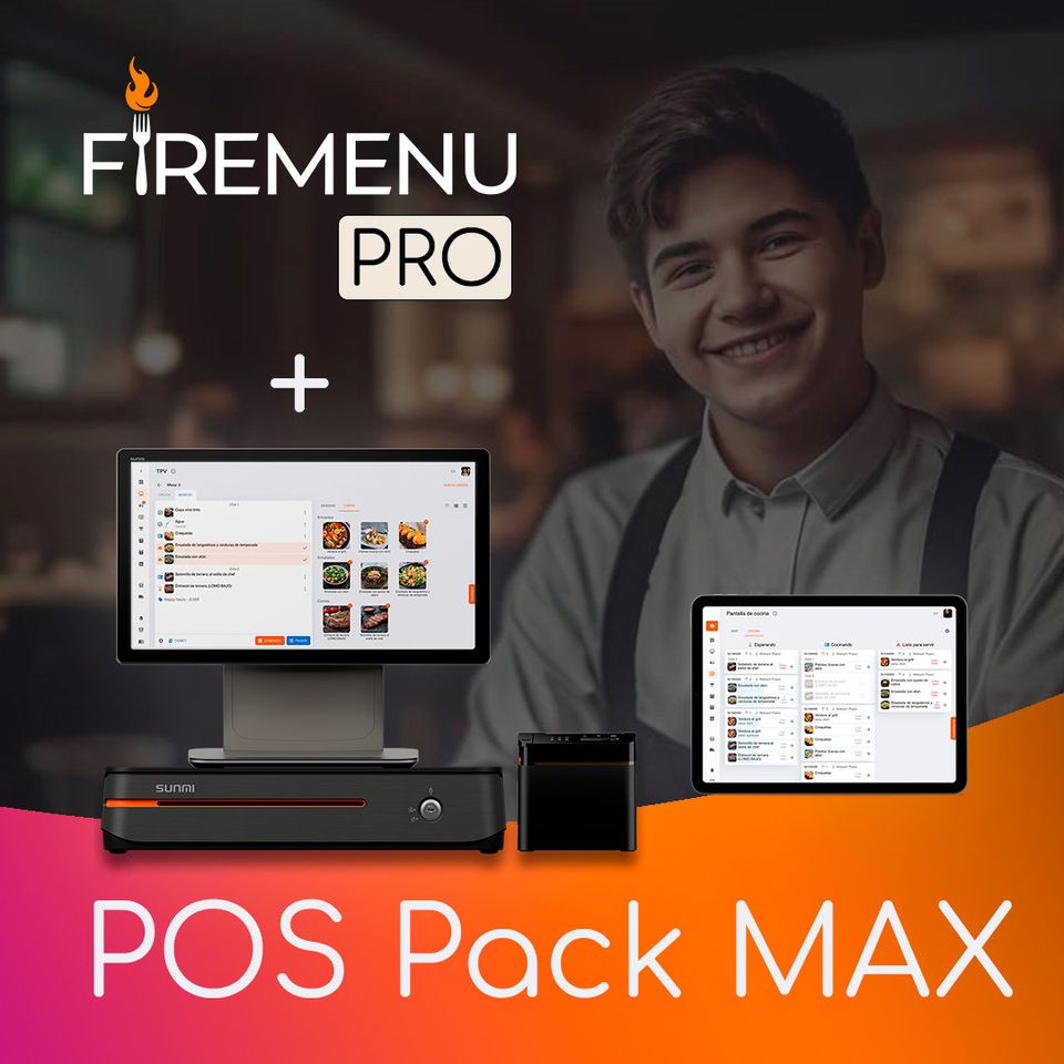 POS Pack MAX para restaurantes con cocina activa